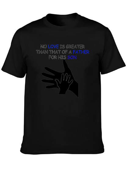 Father & Son Love T-Shirt - Shadow Hand Design