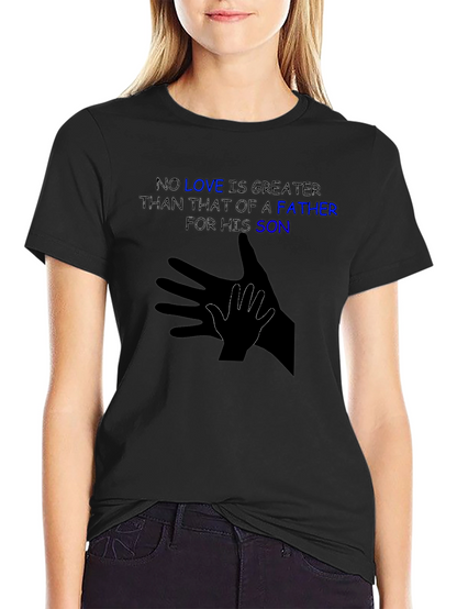 Father & Son Love T-Shirt - Shadow Hand Design