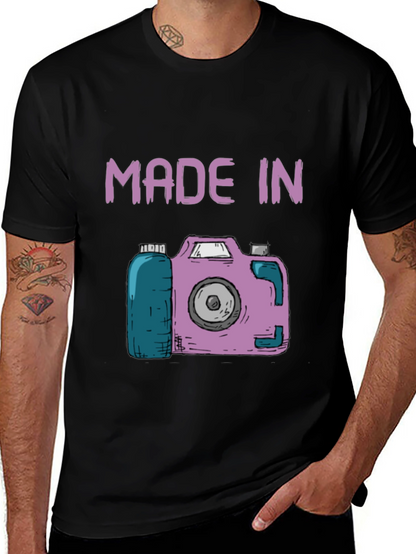 Made In Camera T-Shirt - Unique Photography Gift