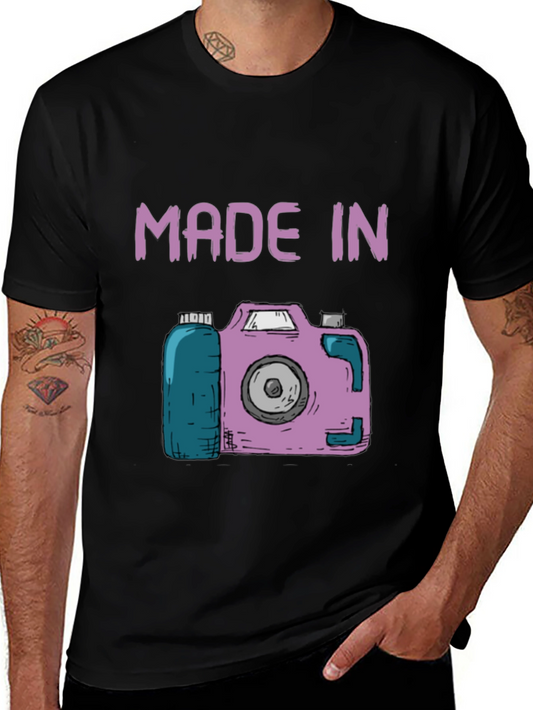 Made In Camera T-Shirt - Unique Photography Gift