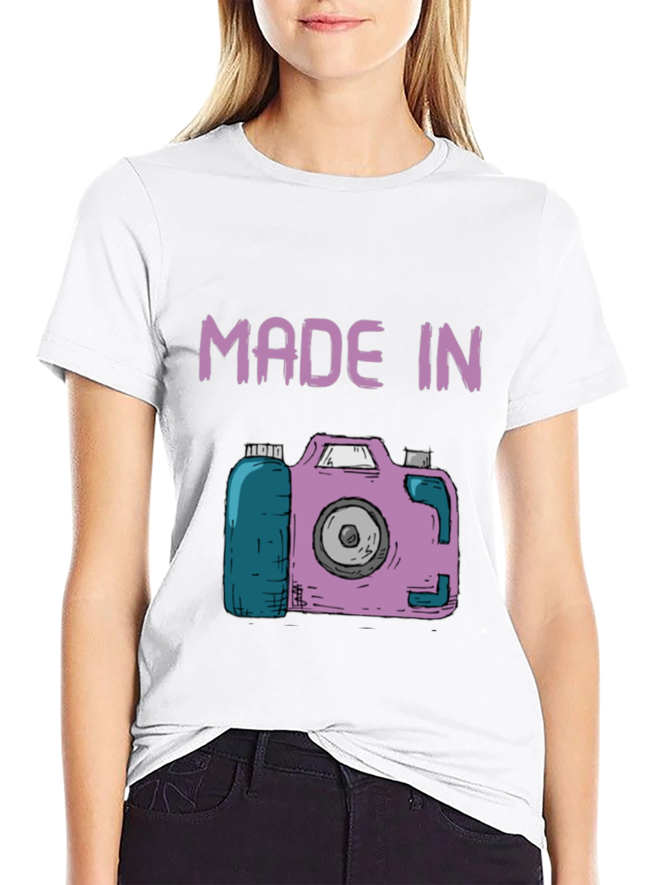 Made In Camera T-Shirt - Unique Photography Gift