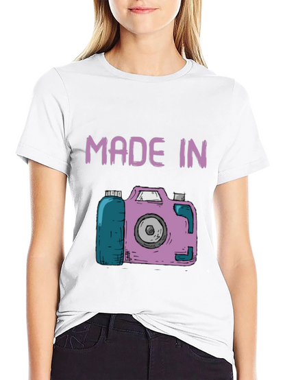 Made In Camera T-Shirt - Unique Photography Gift