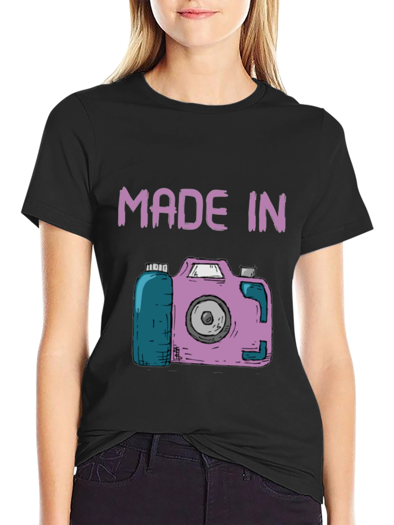 Made In Camera T-Shirt - Unique Photography Gift