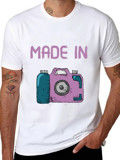 Made In Camera T-Shirt - Unique Photography Gift
