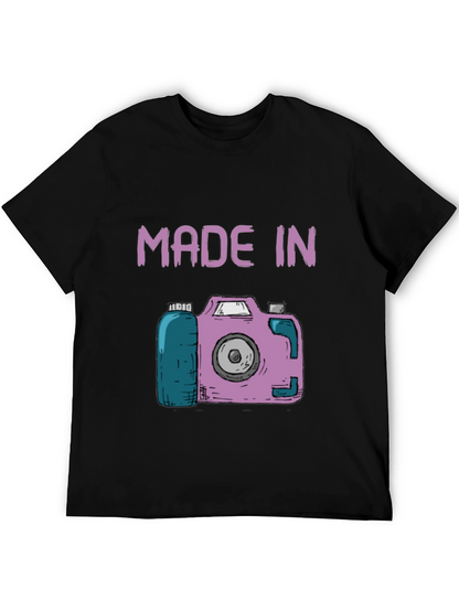 Made In Camera T-Shirt - Unique Photography Gift