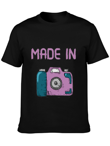 Made In Camera T-Shirt - Unique Photography Gift