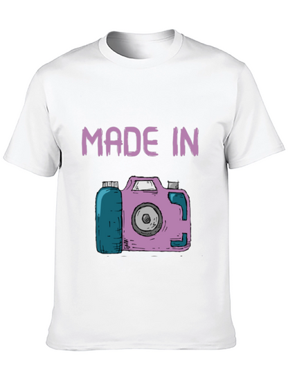 Made In Camera T-Shirt - Unique Photography Gift