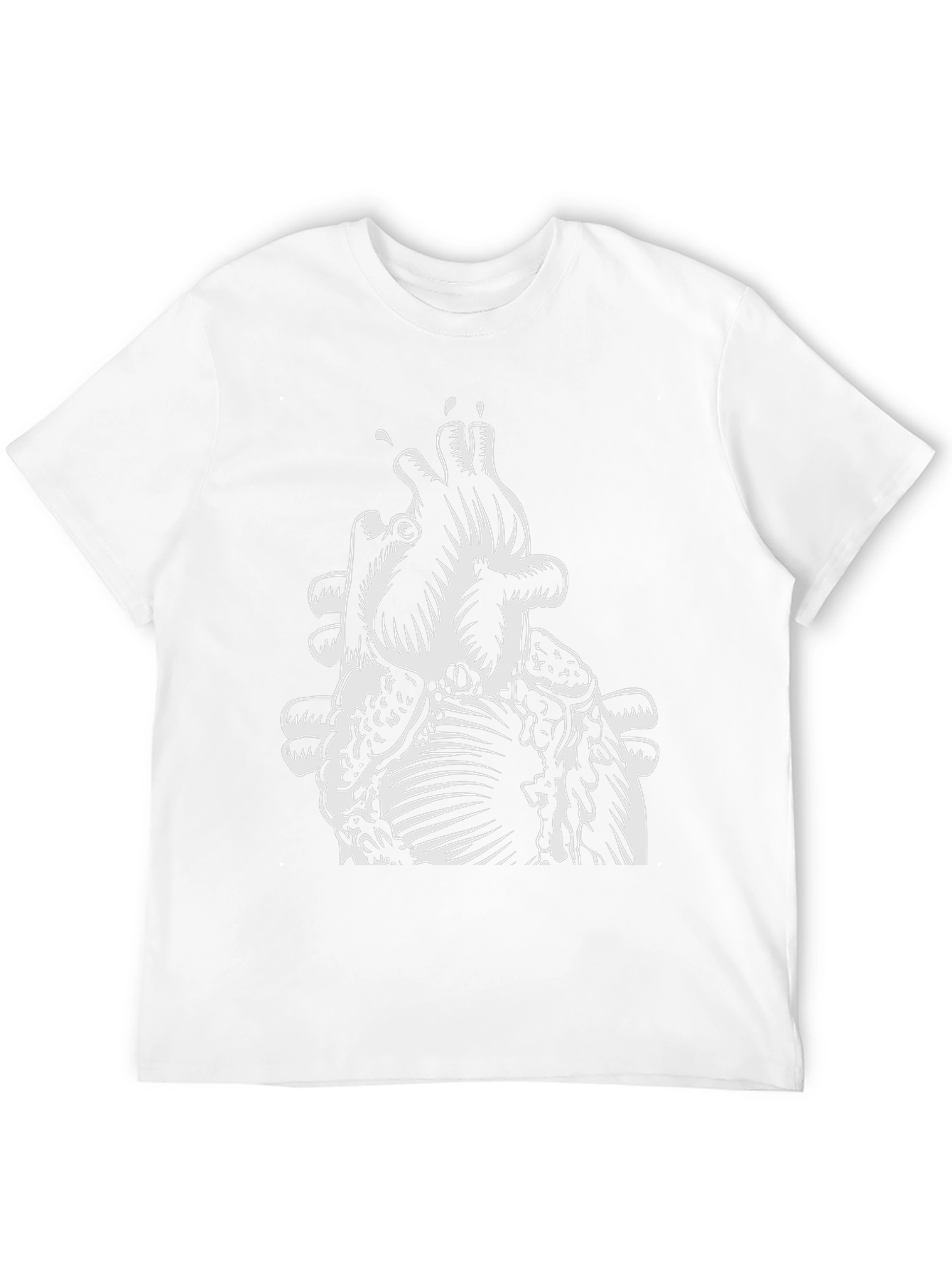 Anatomical Heart Graphic Tee - Mens Black T-Shirt
