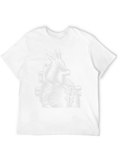 Anatomical Heart Graphic Tee - Mens Black T-Shirt