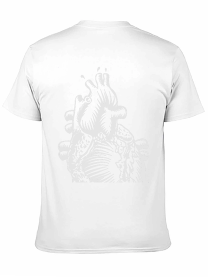 Anatomical Heart Graphic Tee - Mens Black T-Shirt