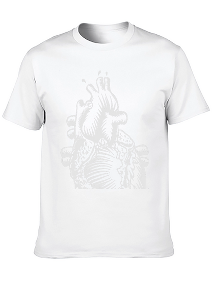 Anatomical Heart Graphic Tee - Mens Black T-Shirt