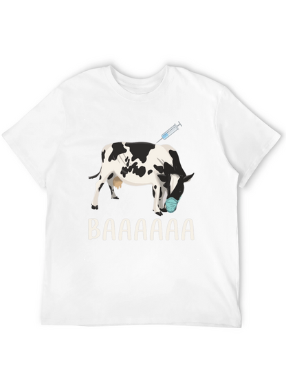 Vaccinated Cow T-Shirt: Funny Animal Design