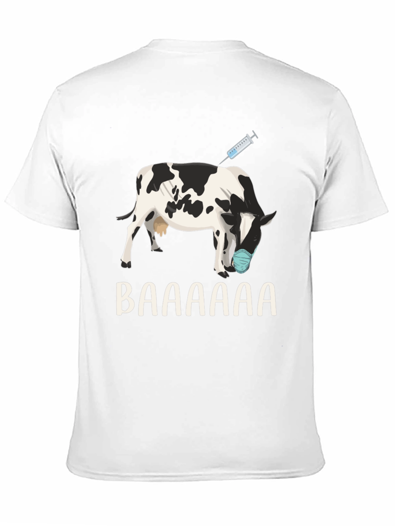 Vaccinated Cow T-Shirt: Funny Animal Design