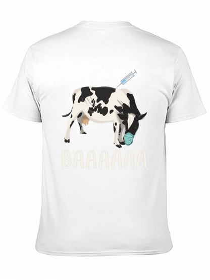 Vaccinated Cow T-Shirt: Funny Animal Design