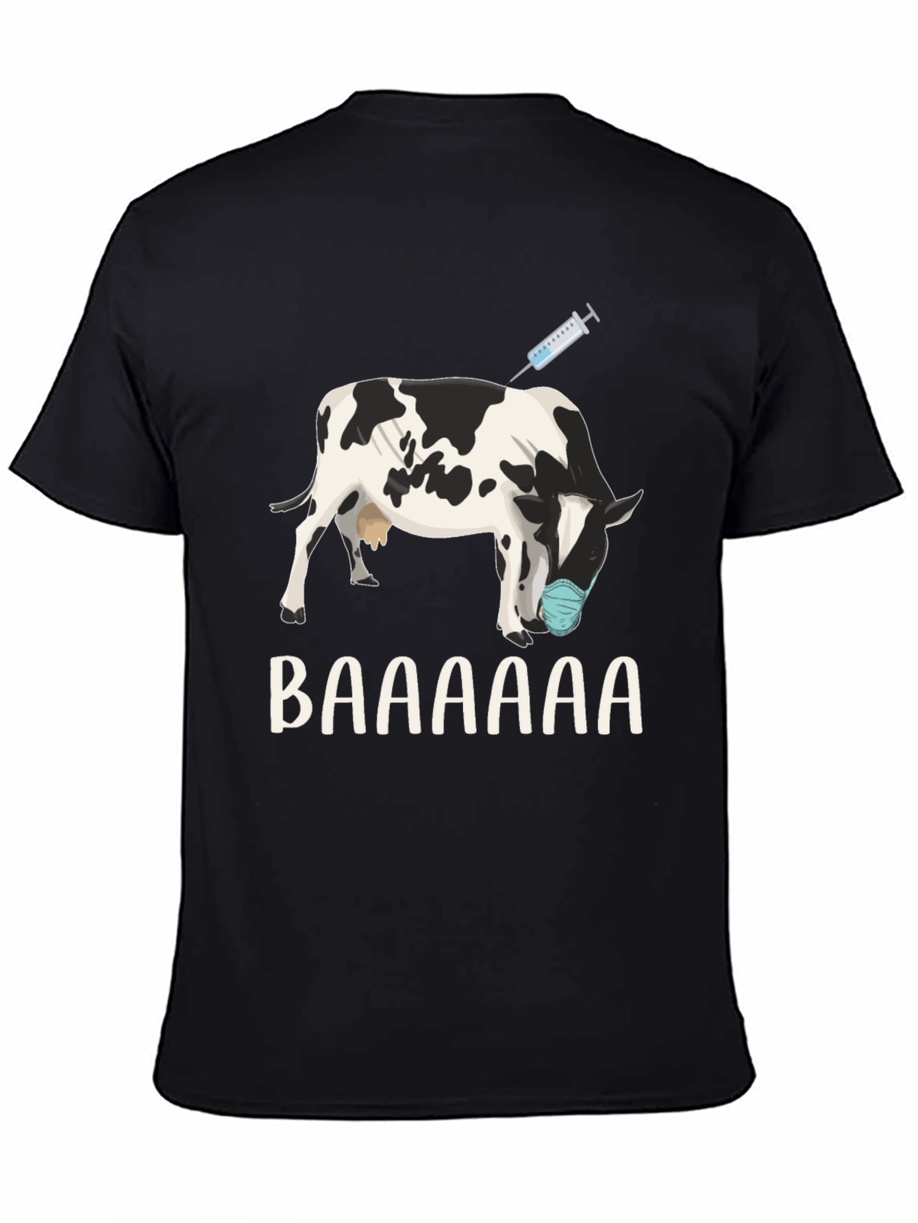 Vaccinated Cow T-Shirt: Funny Animal Design