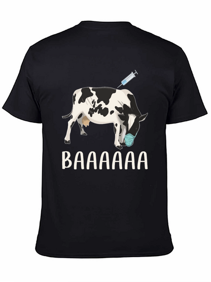 Vaccinated Cow T-Shirt: Funny Animal Design