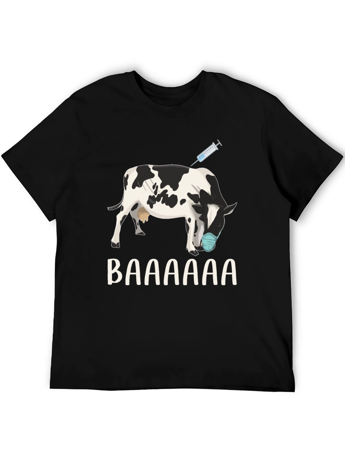 Vaccinated Cow T-Shirt: Funny Animal Design
