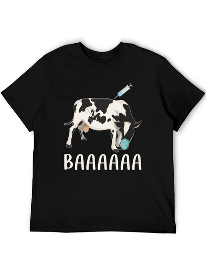 Vaccinated Cow T-Shirt: Funny Animal Design
