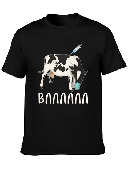 Vaccinated Cow T-Shirt: Funny Animal Design