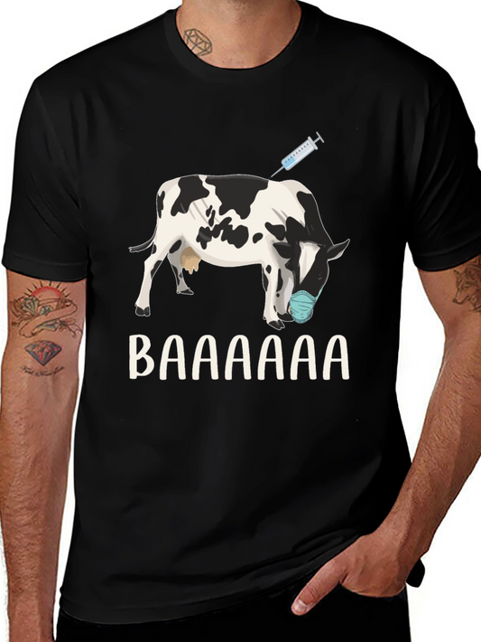 Vaccinated Cow T-Shirt: Funny Animal Design