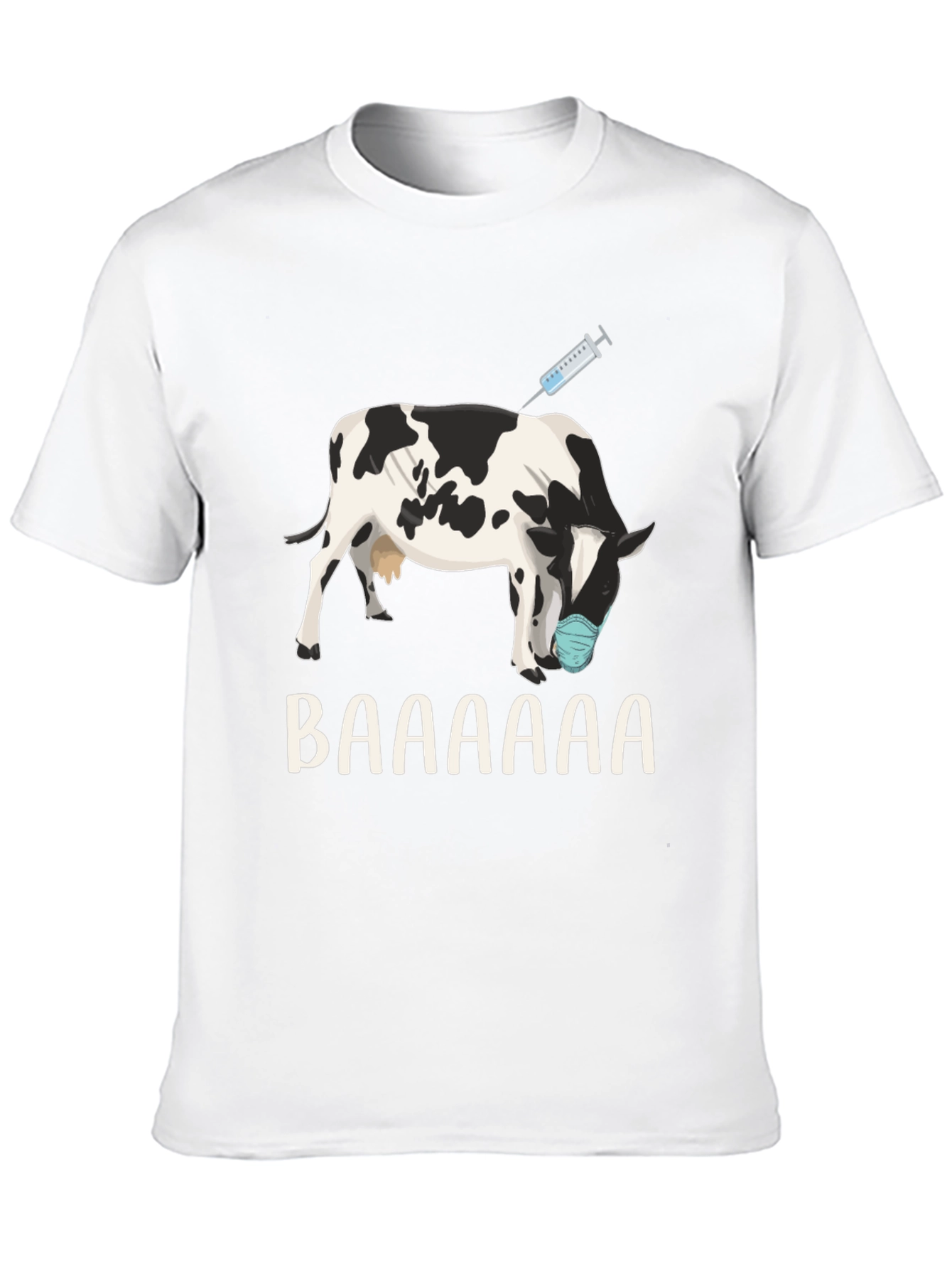Vaccinated Cow T-Shirt: Funny Animal Design