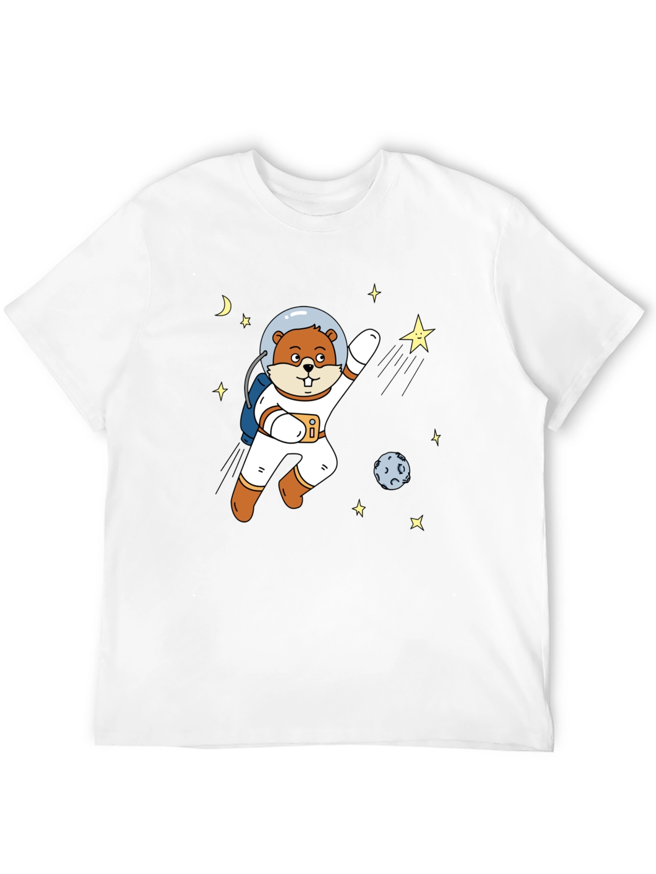 Astronaut Beaver T-Shirt - Space Adventure