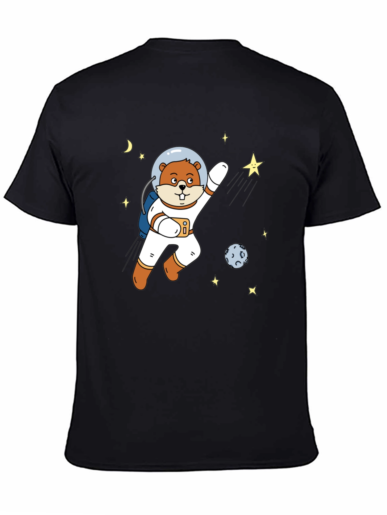 Astronaut Beaver T-Shirt - Space Adventure