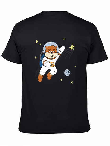 Astronaut Beaver T-Shirt - Space Adventure