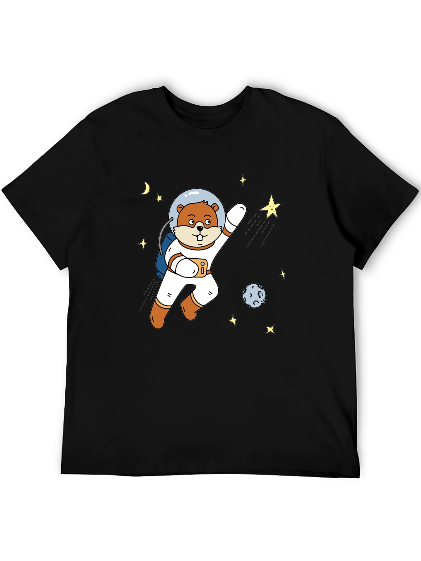 Astronaut Beaver T-Shirt - Space Adventure