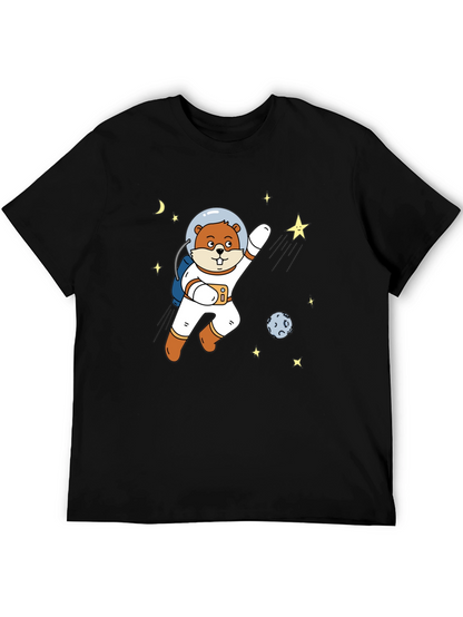 Astronaut Beaver T-Shirt - Space Adventure