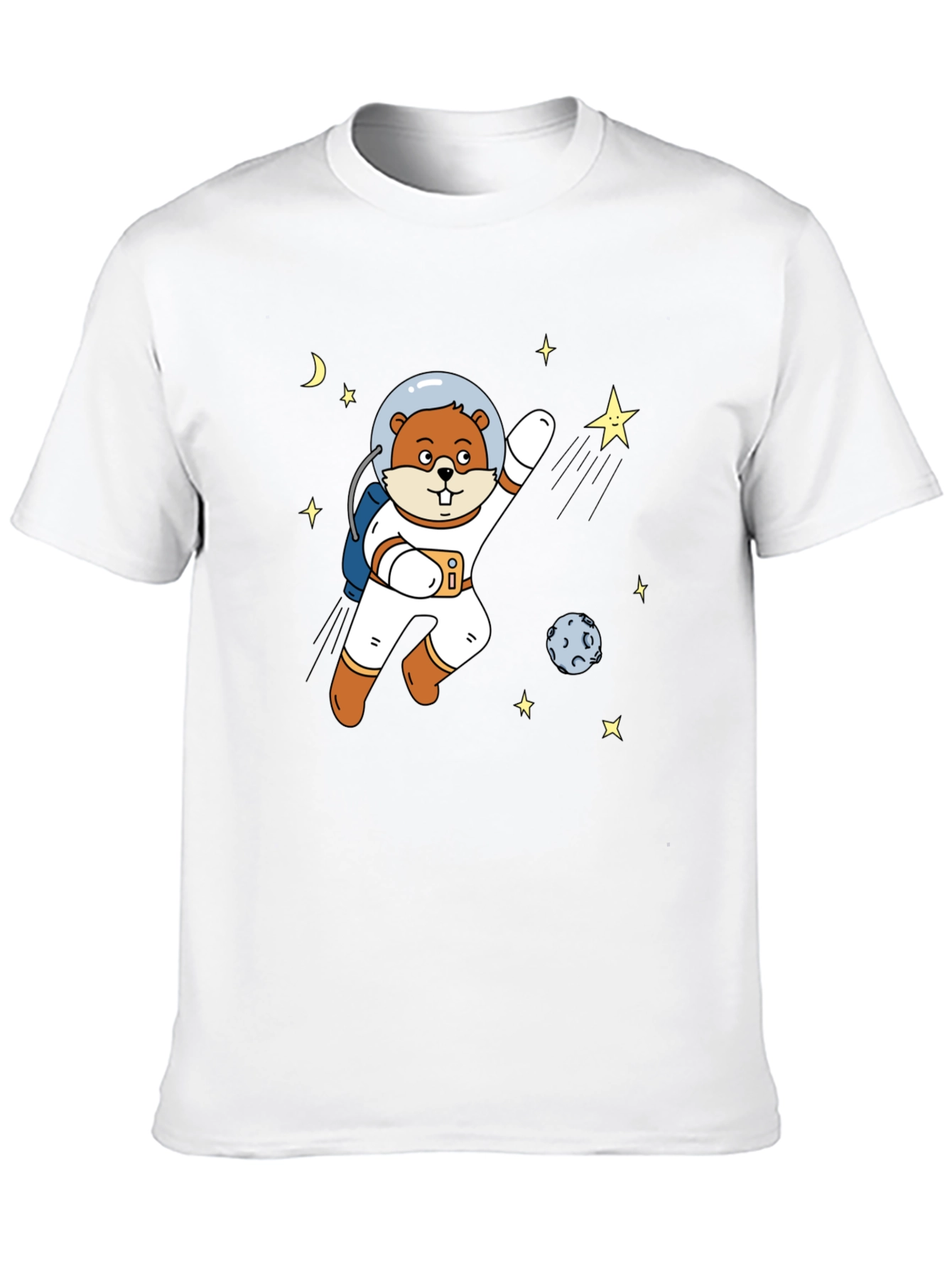 Astronaut Beaver T-Shirt - Space Adventure