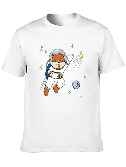 Astronaut Beaver T-Shirt - Space Adventure