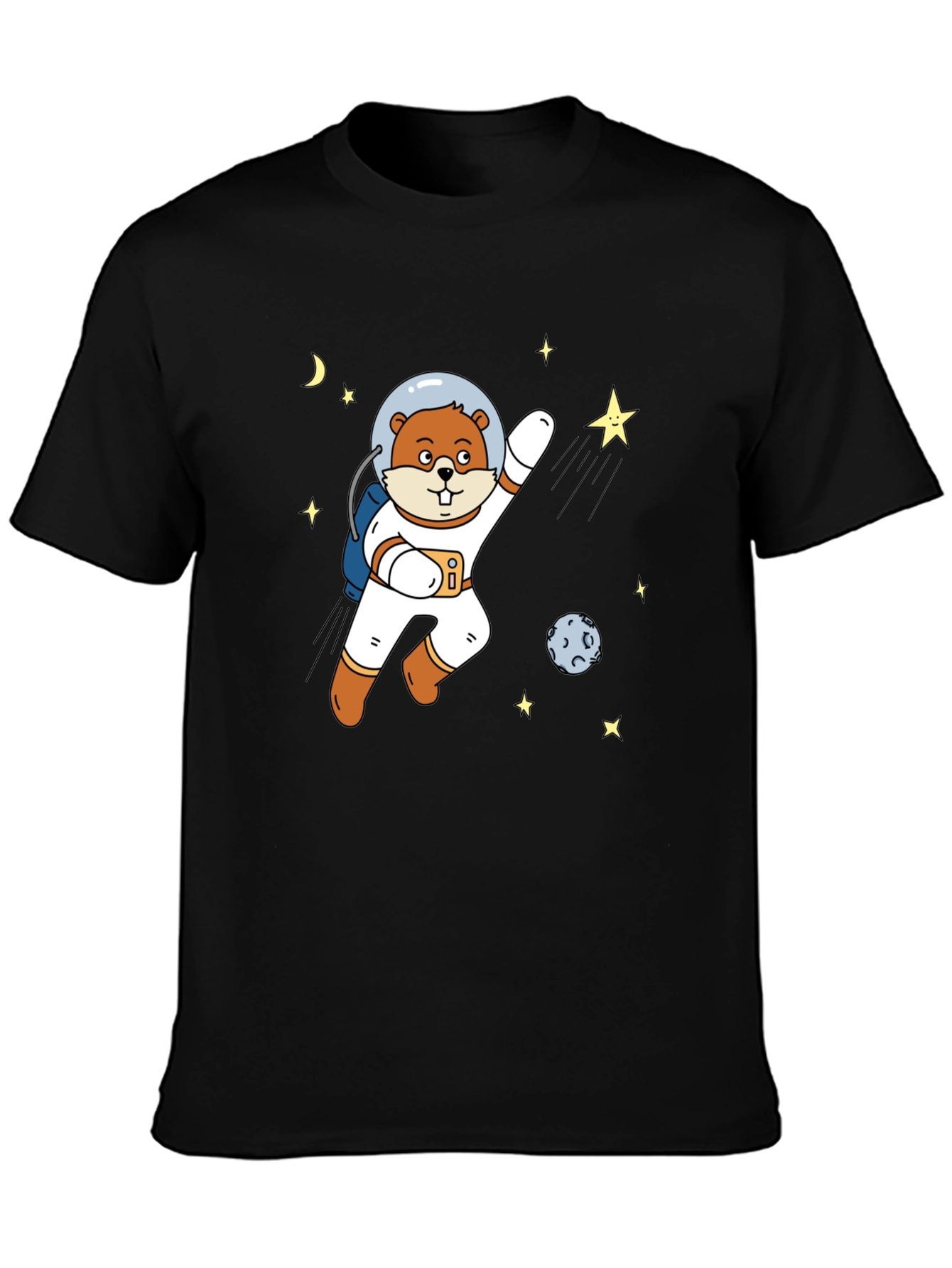 Astronaut Beaver T-Shirt - Space Adventure