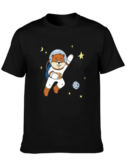 Astronaut Beaver T-Shirt - Space Adventure