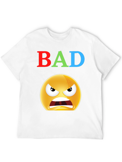BAD Angry Emoji Graphic Tee - Express Yourself!