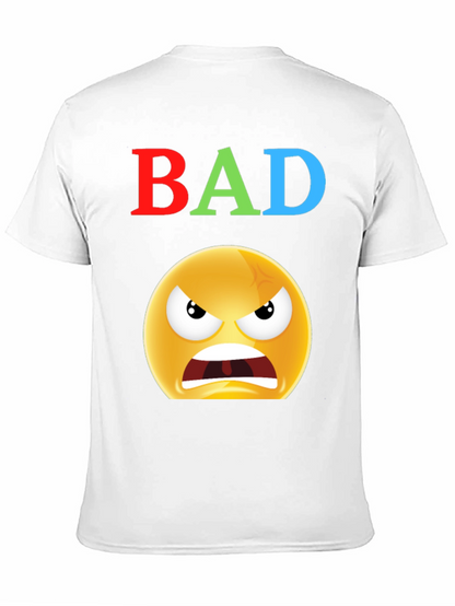 BAD Angry Emoji Graphic Tee - Express Yourself!