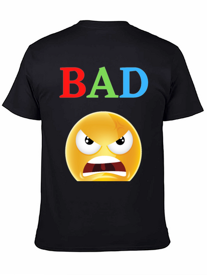 BAD Angry Emoji Graphic Tee - Express Yourself!