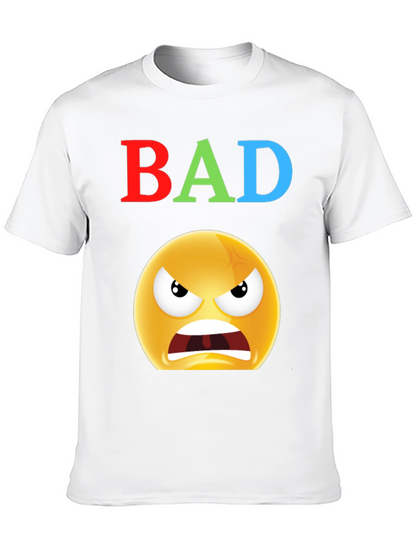 BAD Angry Emoji Graphic Tee - Express Yourself!