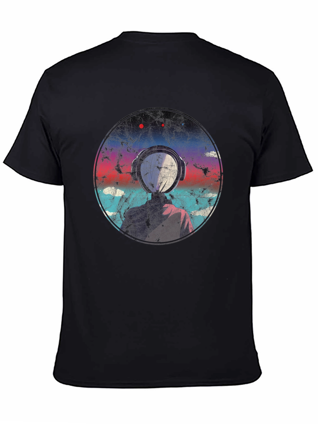 Abstract Headphone Graphic T-Shirt