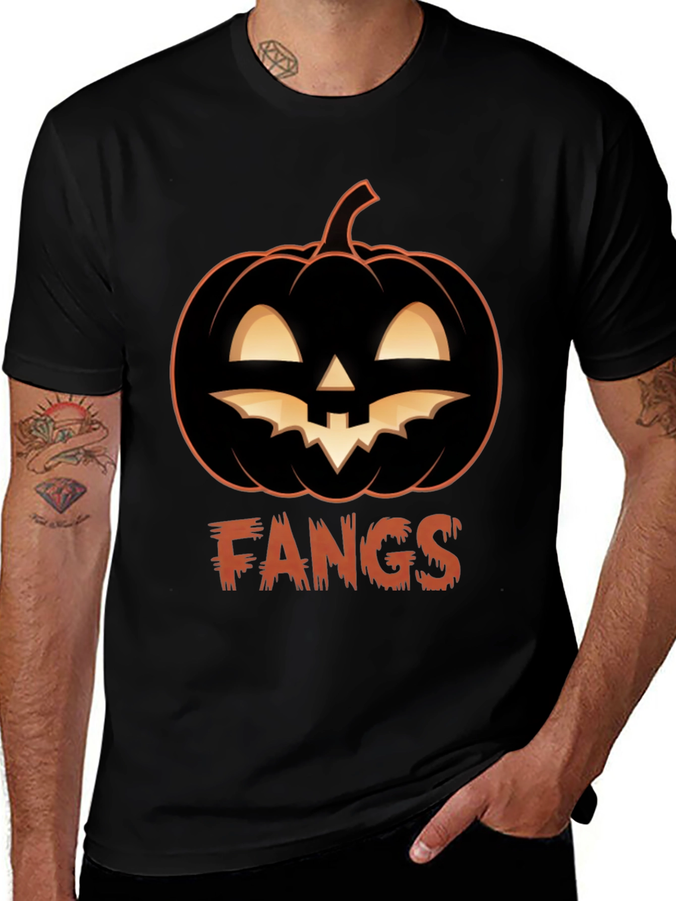 Fangs Halloween T-Shirt