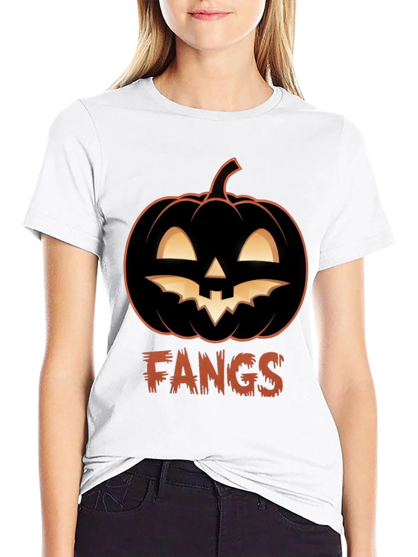 Fangs Halloween T-Shirt