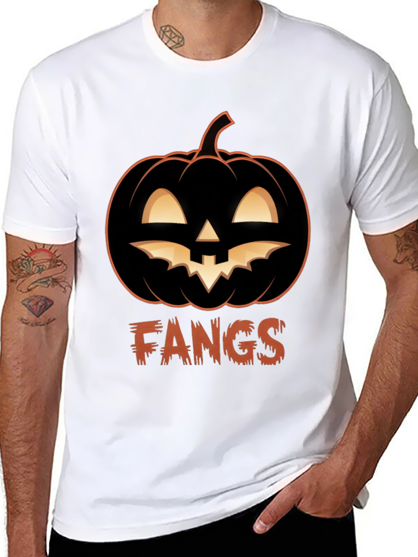 Fangs Halloween T-Shirt