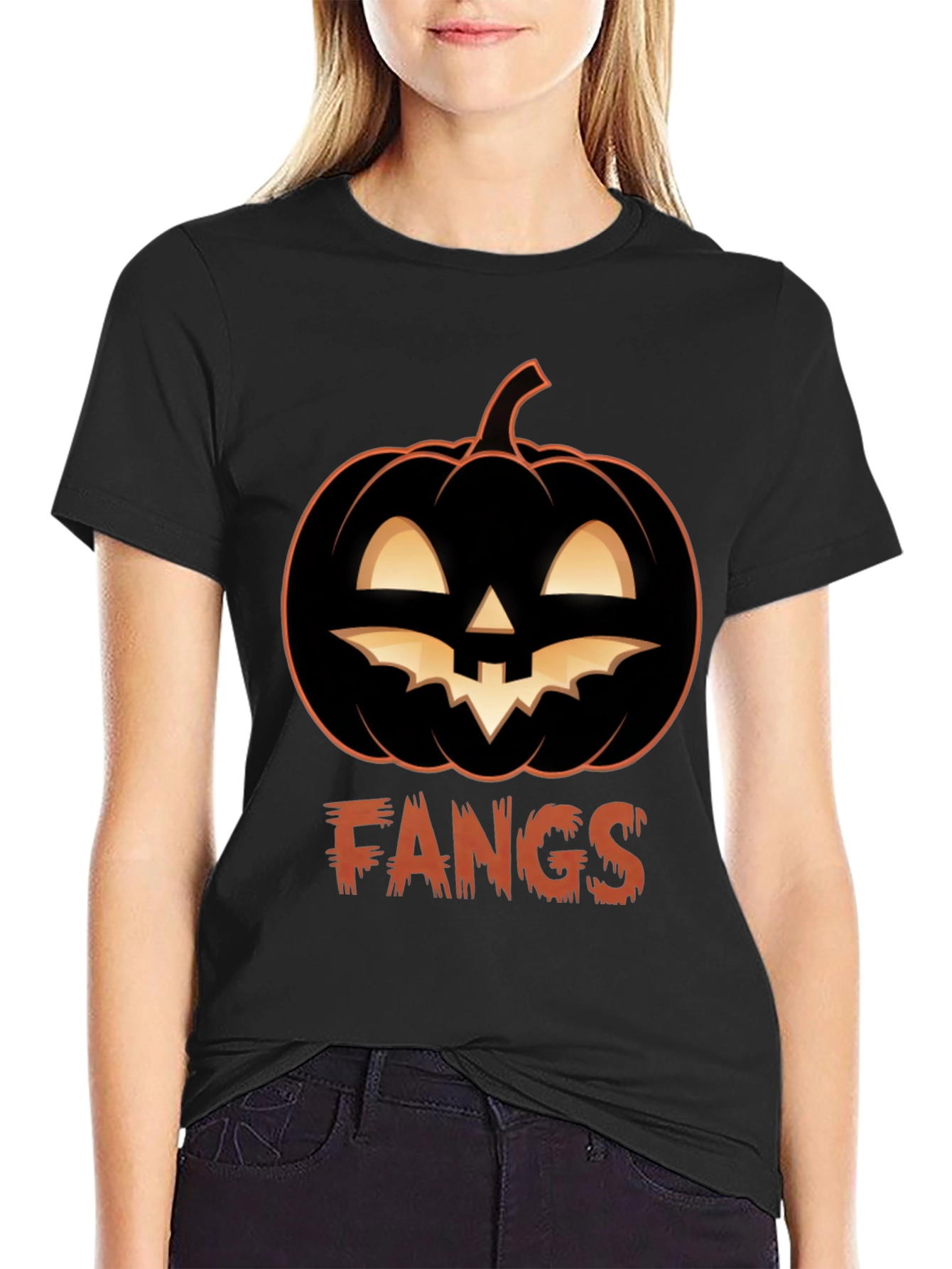 Fangs Halloween T-Shirt