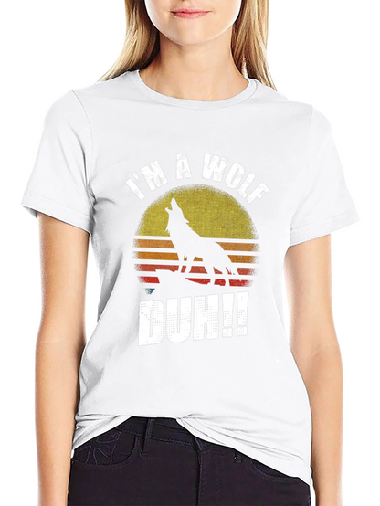 Im A Wolf Duh!! Mens Graphic T-Shirt