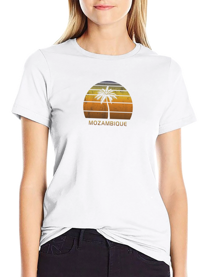 Mozambique Palm Tree Retro T-Shirt