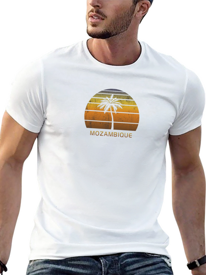 Mozambique Palm Tree Retro T-Shirt
