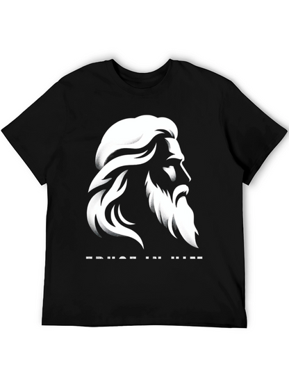 Trust in Him Graphic T-Shirt - Black