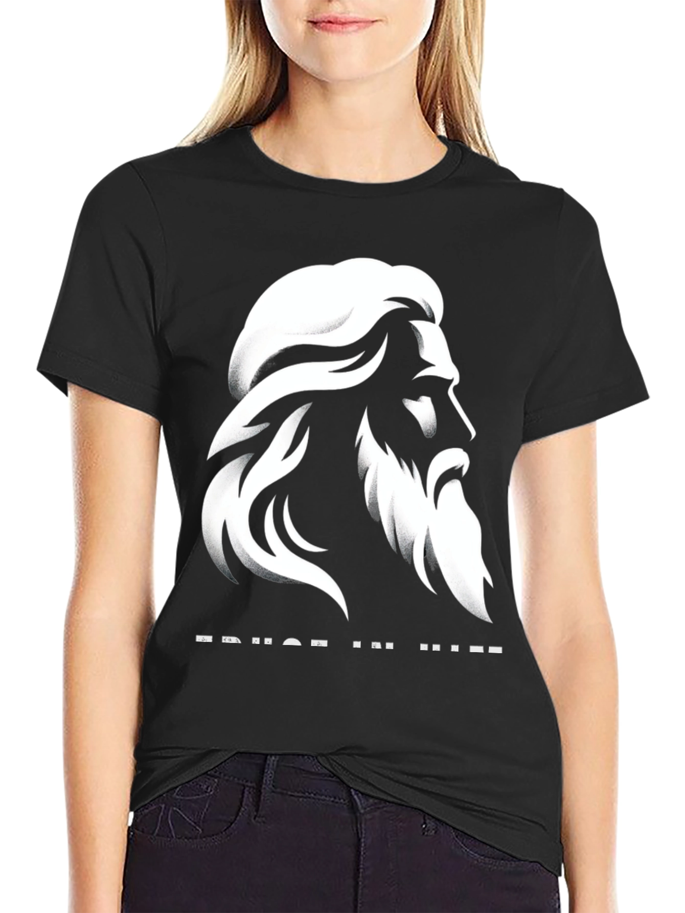 Trust in Him Graphic T-Shirt - Black