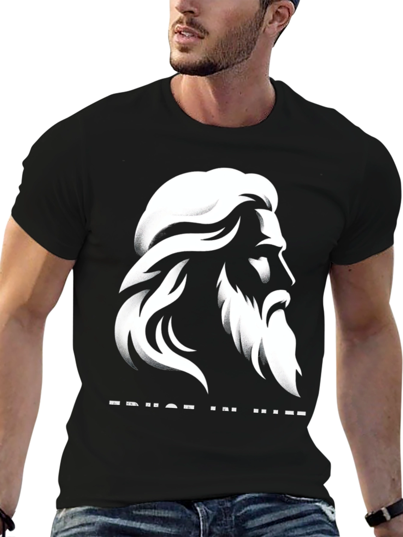 Trust in Him Graphic T-Shirt - Black
