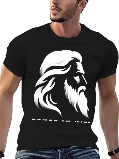 Trust in Him Graphic T-Shirt - Black